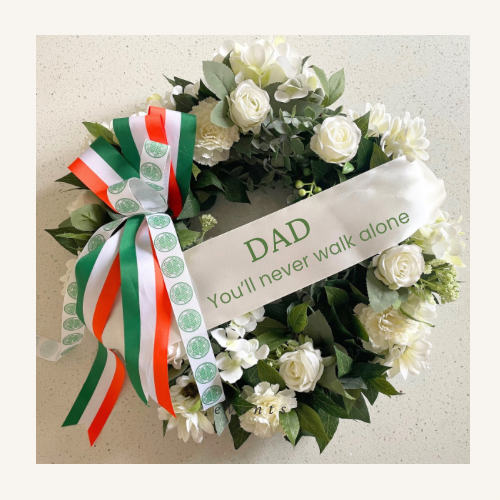 Personalised Celtic FC Wreath